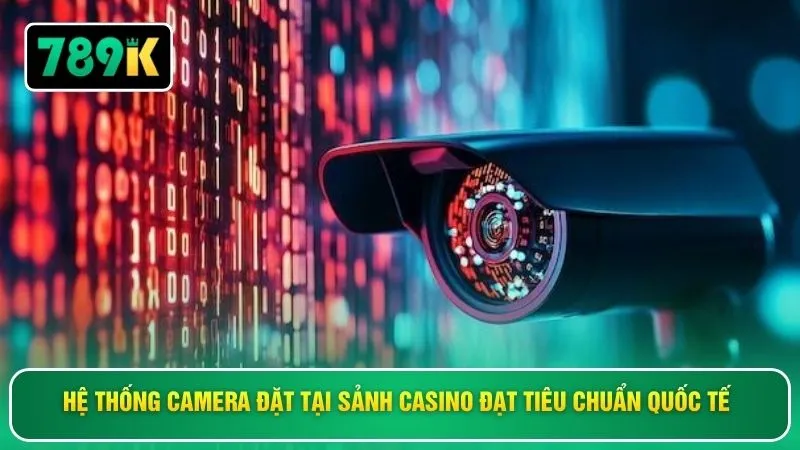 Hệ thống camera đặt tại sảnh casino đạt tiêu chuẩn quốc tế