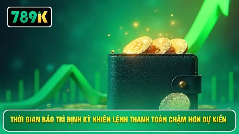 Thời gian bảo trì định kỳ khiến lệnh thanh toán chậm hơn dự kiến